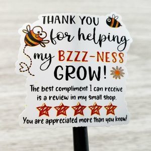 8/$20 1.5" Thank You Stickers 50ct Labels